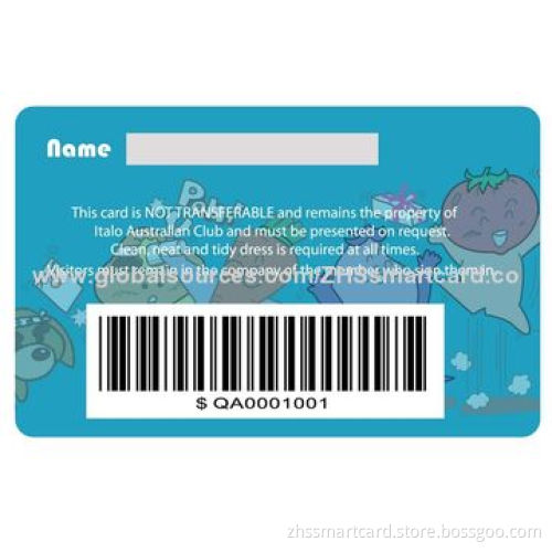 Barcode cards